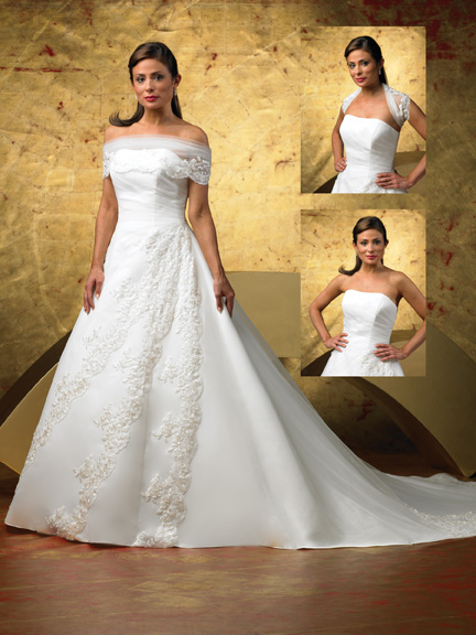 Golden collection wedding dress / gown GW086 - Click Image to Close