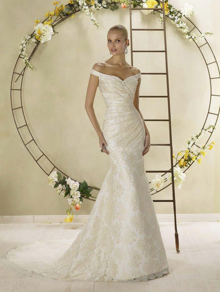 Golden collection wedding dress / gown GW106 - Click Image to Close