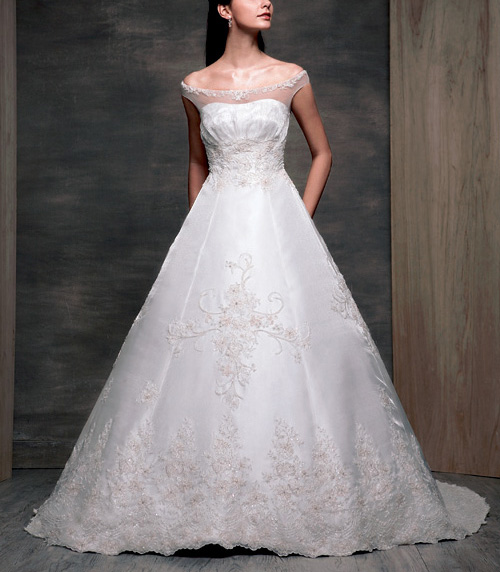 Golden collection wedding dress / gown GW112 - Click Image to Close