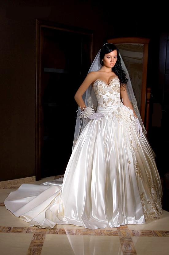 Golden collection wedding dress / gown GW116 - Click Image to Close