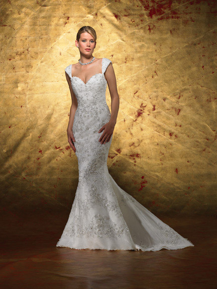 Golden collection wedding dress / gown GW118 - Click Image to Close