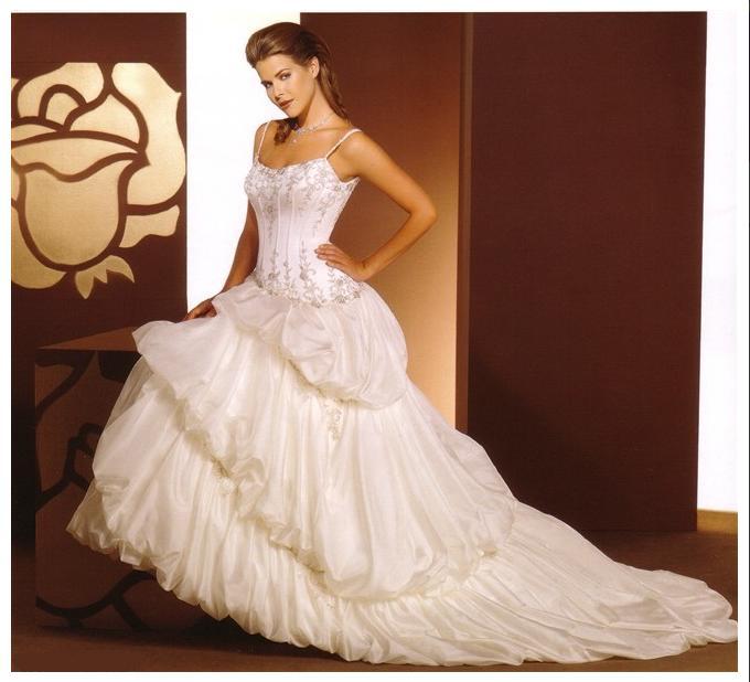 Golden collection wedding dress / gown GW123 - Click Image to Close