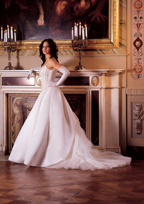 Golden collection wedding dress / gown GW129 - Click Image to Close