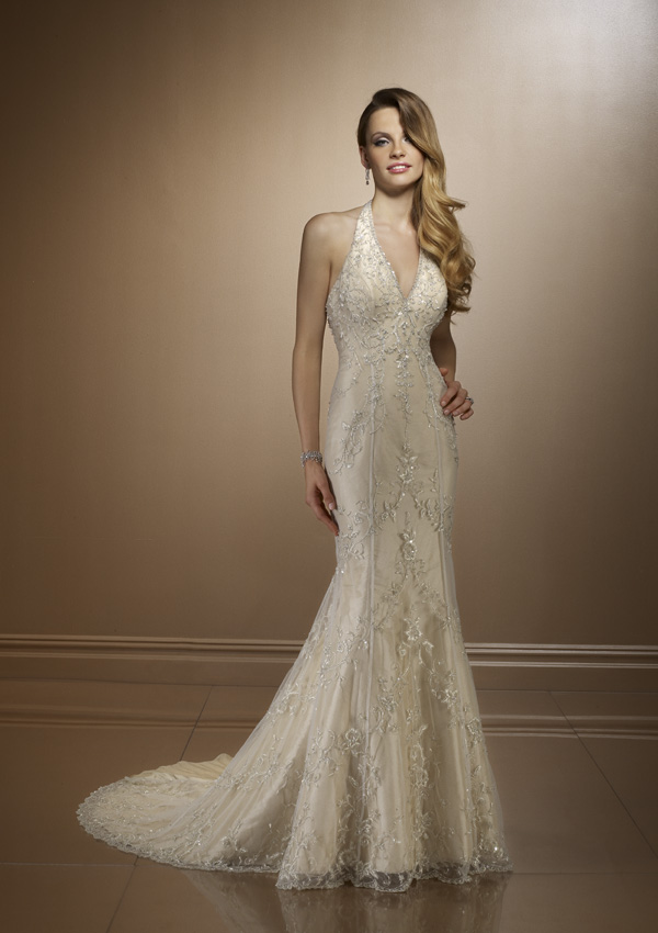 Golden collection wedding dress / gown GW154