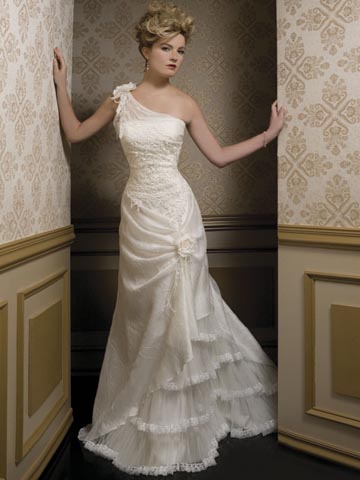 Golden collection wedding dress / gown GW158 - Click Image to Close