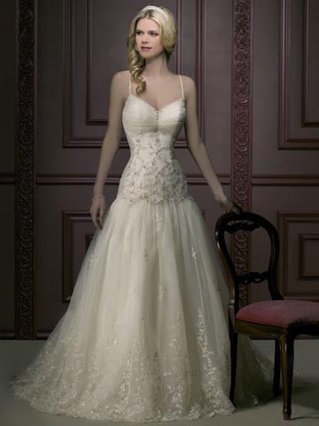 Golden collection wedding dress / gown GW160 - Click Image to Close