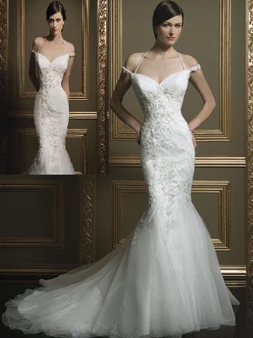 Golden collection wedding dress / gown GW163 - Click Image to Close