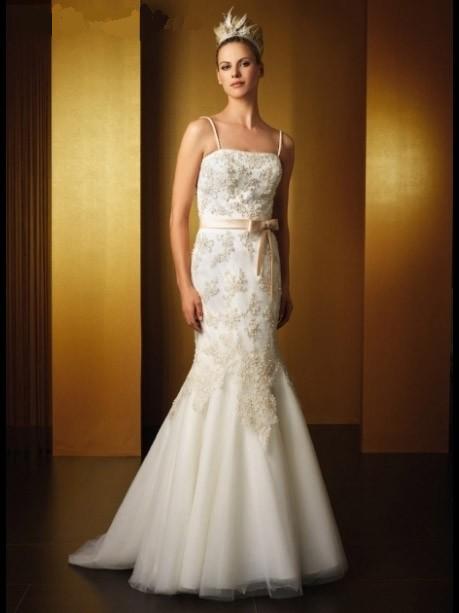 Golden collection wedding dress / gown GW181 - Click Image to Close