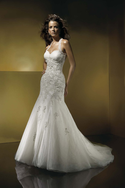 Golden collection wedding dress / gown GW191 - Click Image to Close