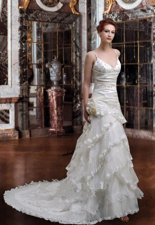 Golden collection wedding dress / gown GW198 - Click Image to Close