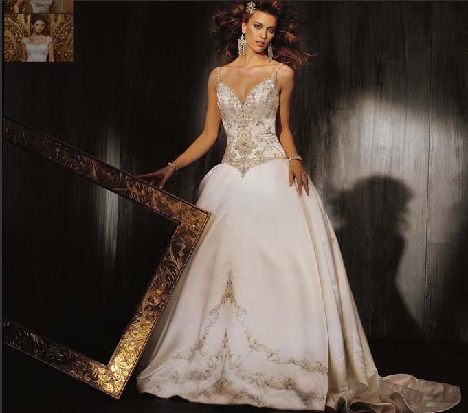Orifashion HandmadeEmbroidered and Beaded Princess Style Bridal