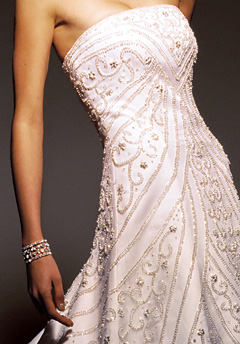 Orifashion HandmadeLuxury Embroidered and Swarovski Beaded Brida