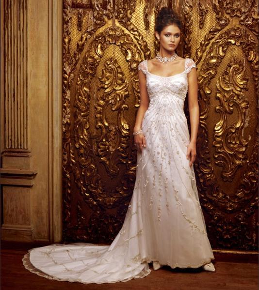 Orifashion HandmadeEmbroidered and beaded Wedding Dre