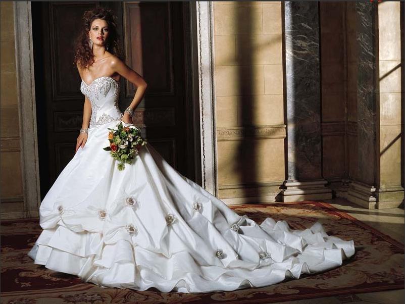 Orifashion HandmadeRomantic Princess Bridal Gown with Swarovski - Click Image to Close