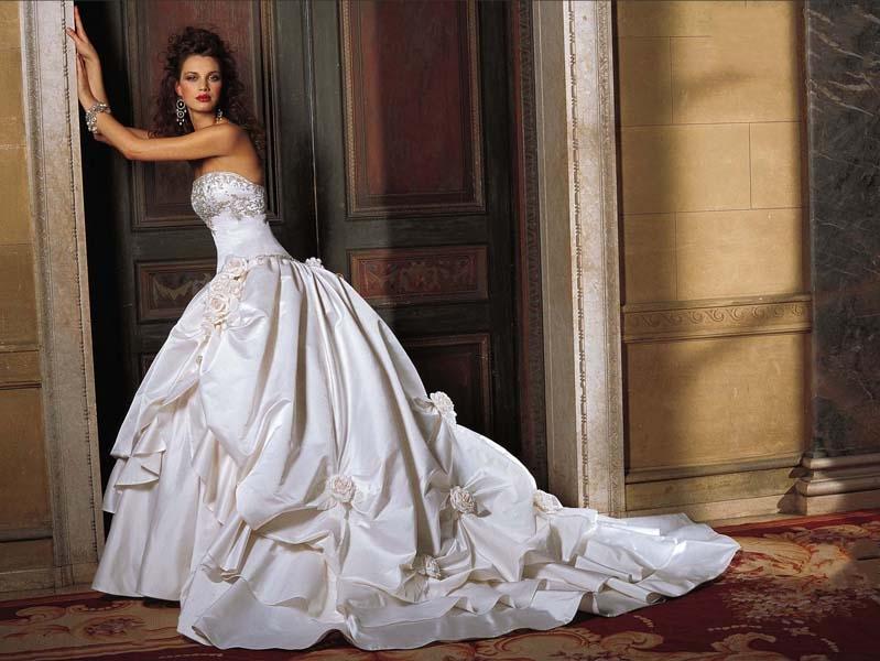 Orifashion HandmadeRomantic Ball Bridal Gown with Swarovski Deta - Click Image to Close