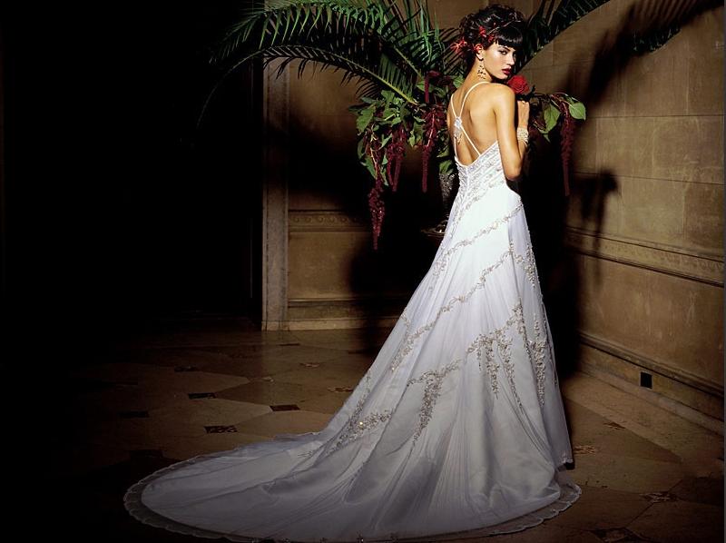 Orifashion HandmadeRomantic Sexy Embroidered and Beaded Bridal G - Click Image to Close