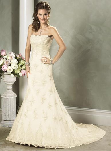 Wedding Dress_Semi-cathedral train SC030 - Click Image to Close