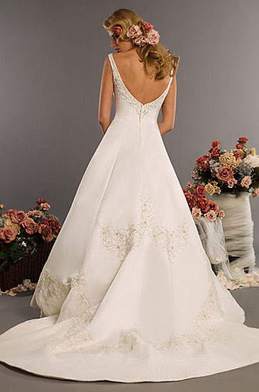 Wedding Dress_Full A-line gown SC166 - Click Image to Close
