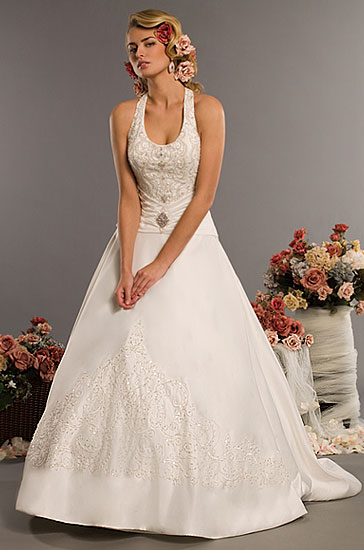 Wedding Dress_Full A-line gown SC177 - Click Image to Close