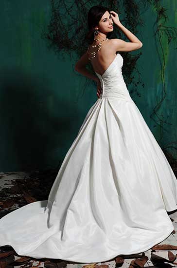 Wedding Dress_Full A-line gown SC188 - Click Image to Close