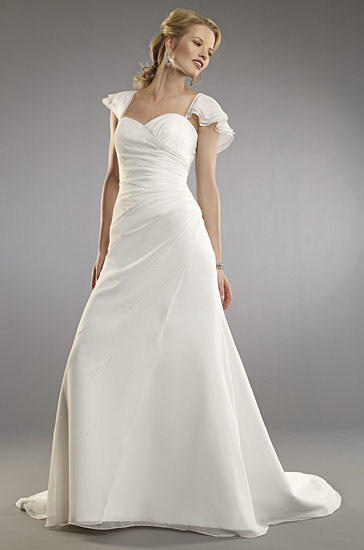 Wedding Dress_Cap sleeves SC196 - Click Image to Close