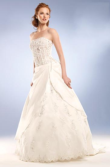 Wedding Dress_Full A-line gown SC204 - Click Image to Close