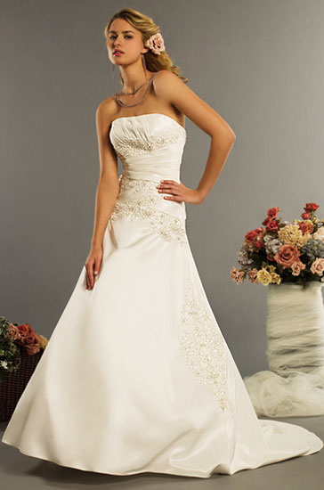 Wedding Dress_A-line gown SC215 - Click Image to Close