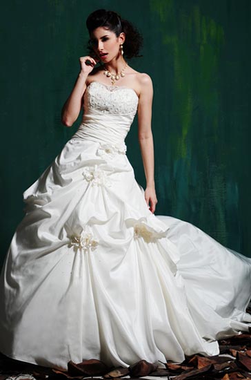 Wedding Dress_Caught-up hem SC224 - Click Image to Close