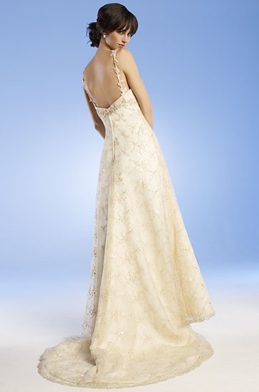 Wedding Dress_V-neckline style SC226