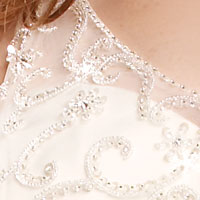 Wedding Dress_Lace shoulder strap SC239