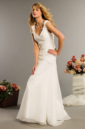 Wedding Dress_Slim A-line gown SC258 - Click Image to Close