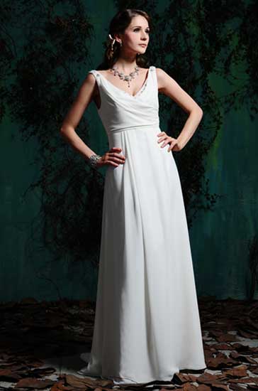 Wedding Dress_V-neckline style SC262 - Click Image to Close