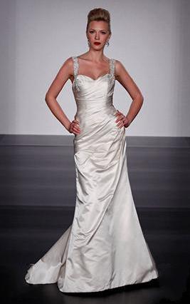 Wedding Dress_Beaded spaghettie strap SC276 - Click Image to Close