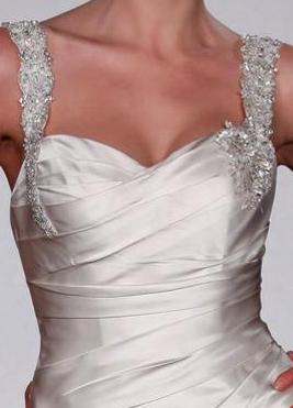 Wedding Dress_Beaded spaghettie strap SC276 - Click Image to Close