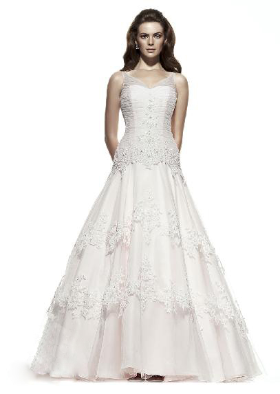 Wedding Dress_V-neckline style SC297 - Click Image to Close