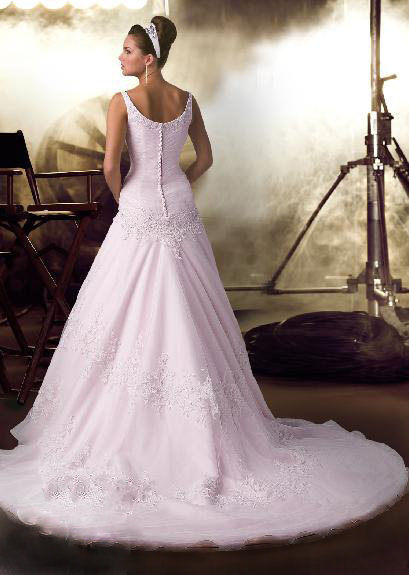 Wedding Dress_V-neckline style SC297 - Click Image to Close