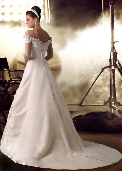 Wedding Dress_Shoulder off straps SC301