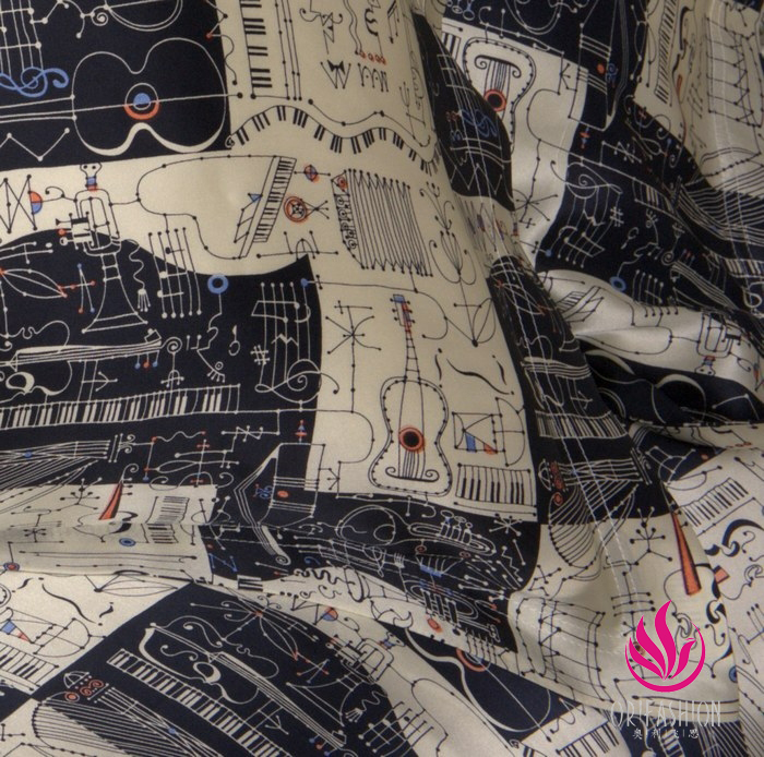 Silk Charmeuse Duvet Cover Printed with Sketchy Lines SDV012 - Click Image to Close