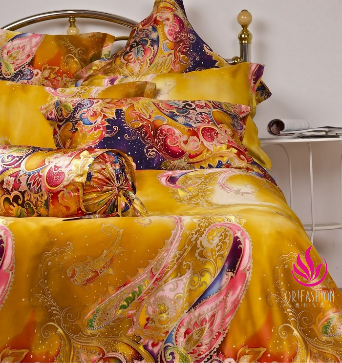 Silk Charmeuse Duvet Cover Printed Patterns SDV038 - Click Image to Close