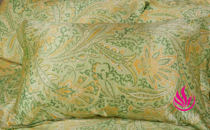 Orifashion Silk Pillow Sham Printed Ethnic Patterns (set of 2) S