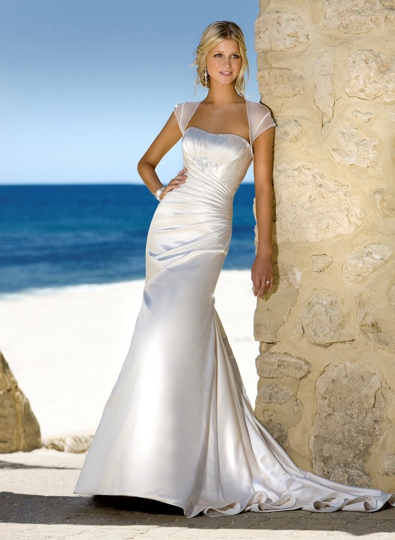 princess polly baby blue dress Elegant Beach Bridal Dresses main image 0