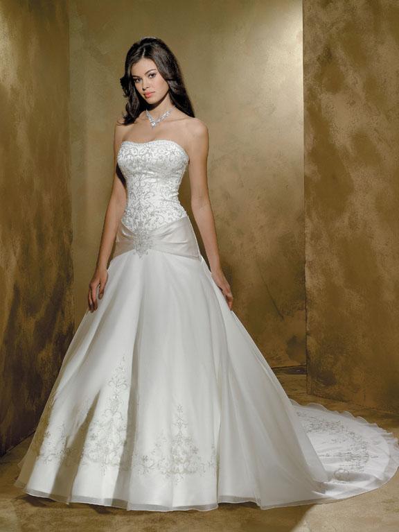 Orifashion Handmadestrapless wedding dress / gown 006