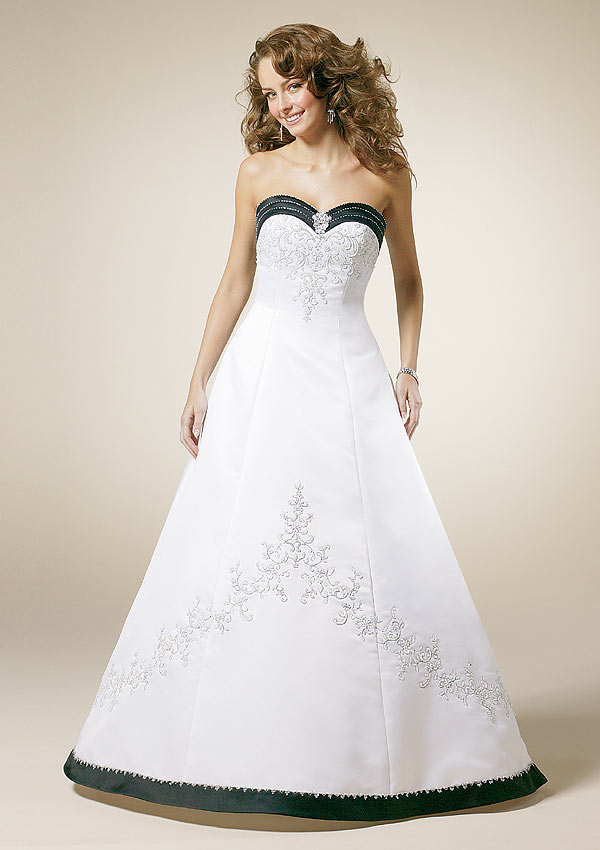 Orifashion Handmadestrapless wedding dress / gown 011 - Click Image to Close