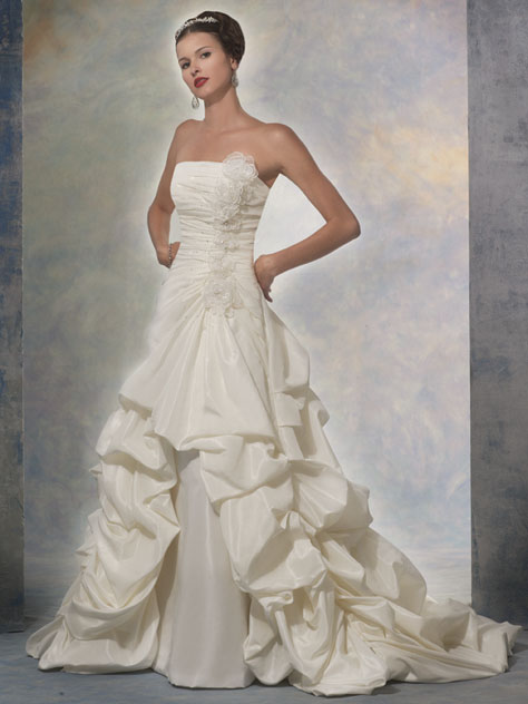 Orifashion Handmadestrapless wedding dress / gown 015 - Click Image to Close