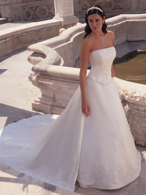 Orifashion Handmadestrapless wedding dress / gown 021 - Click Image to Close