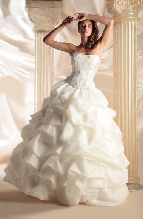 Orifashion Handmadestrapless wedding dress / gown 023 - Click Image to Close