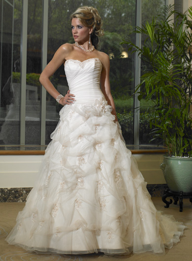 Orifashion Handmadestrapless wedding dress / gown 025 - Click Image to Close