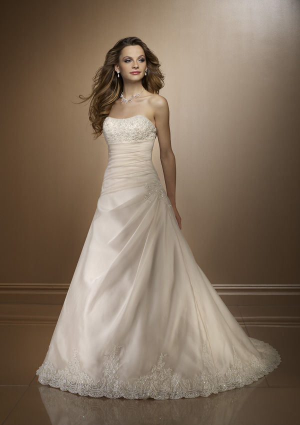 Orifashion Handmadestrapless wedding dress / gown 026 - Click Image to Close