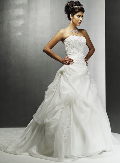 Orifashion Handmadestrapless wedding dress / gown 027 - Click Image to Close