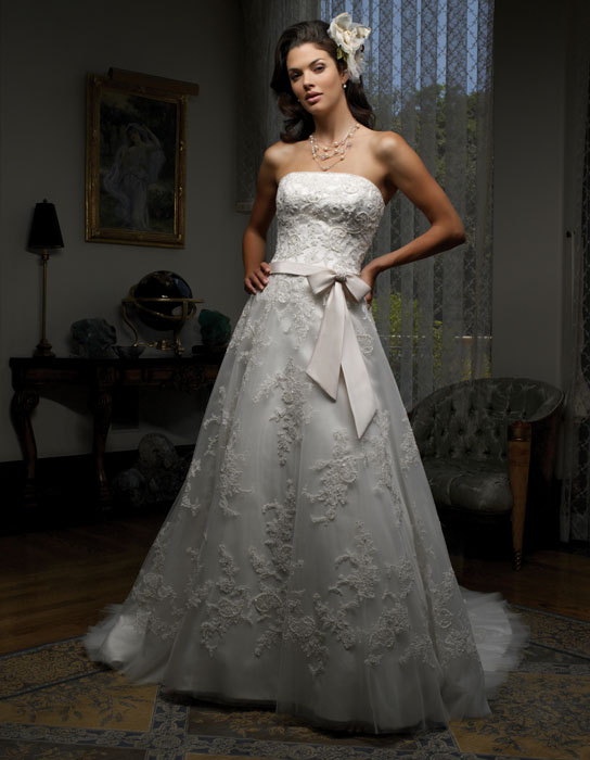 Orifashion Handmadestrapless wedding dress / gown 028 - Click Image to Close